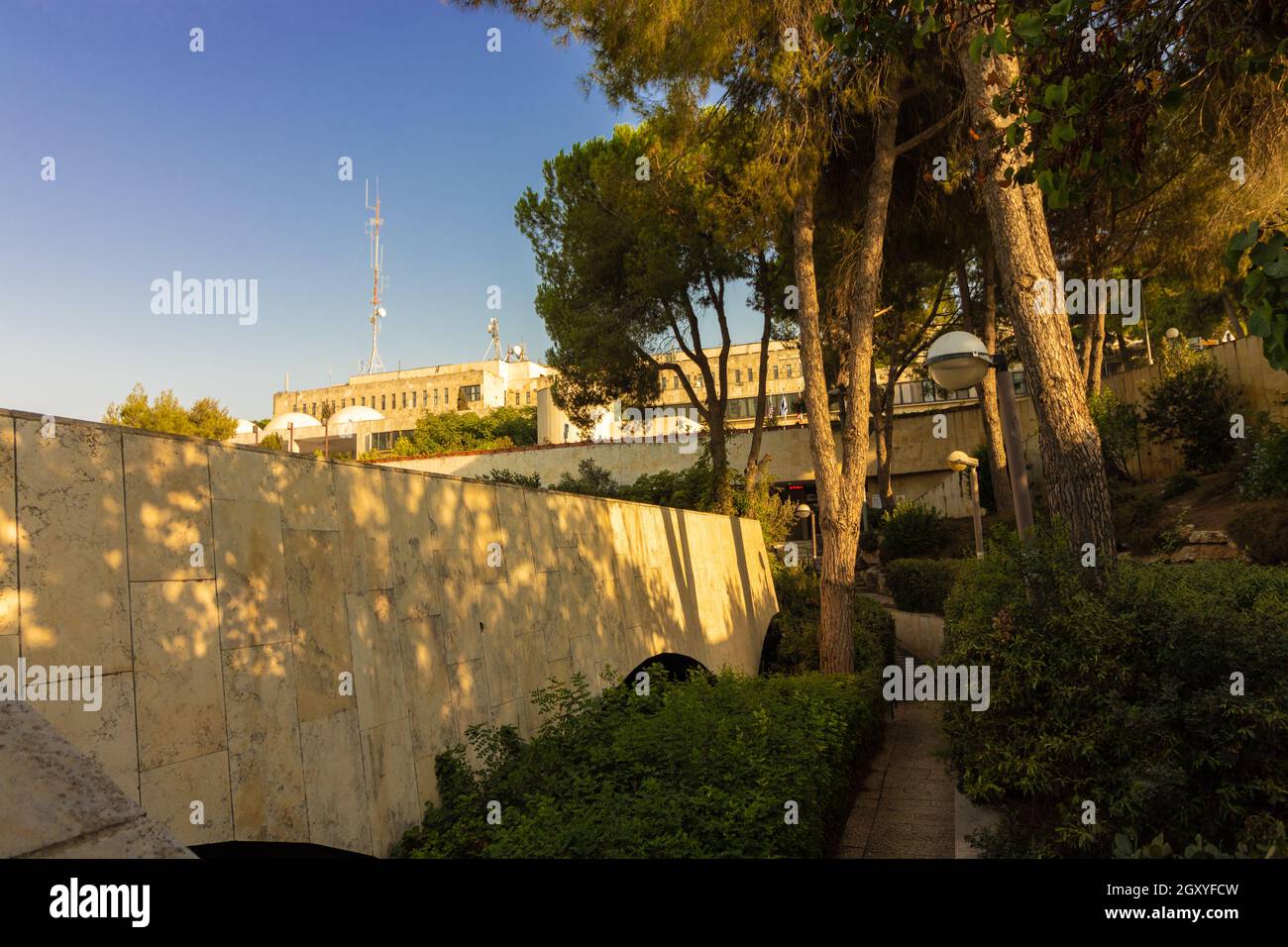 Scopus Building jerusalem-israel. 26-08-2021. The building of Hadassah Hospital on ...