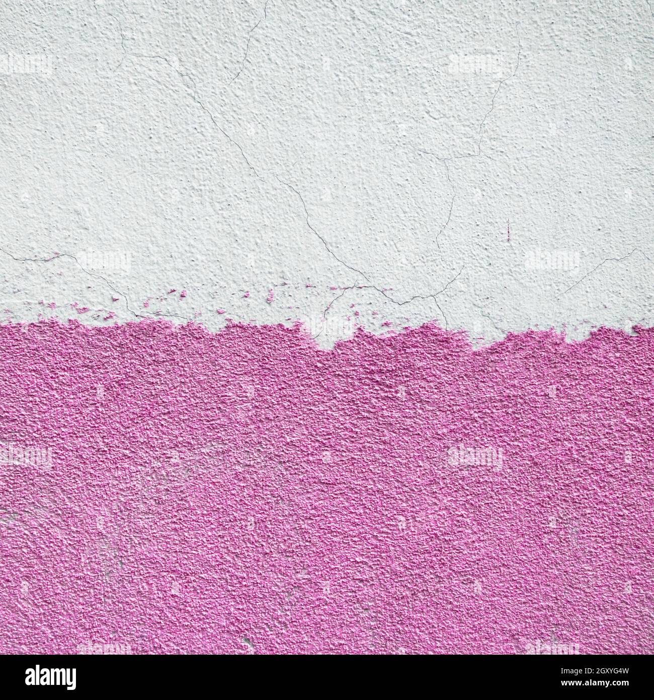 Wall after renovation. Pink and white wall after renovation. Ideal for