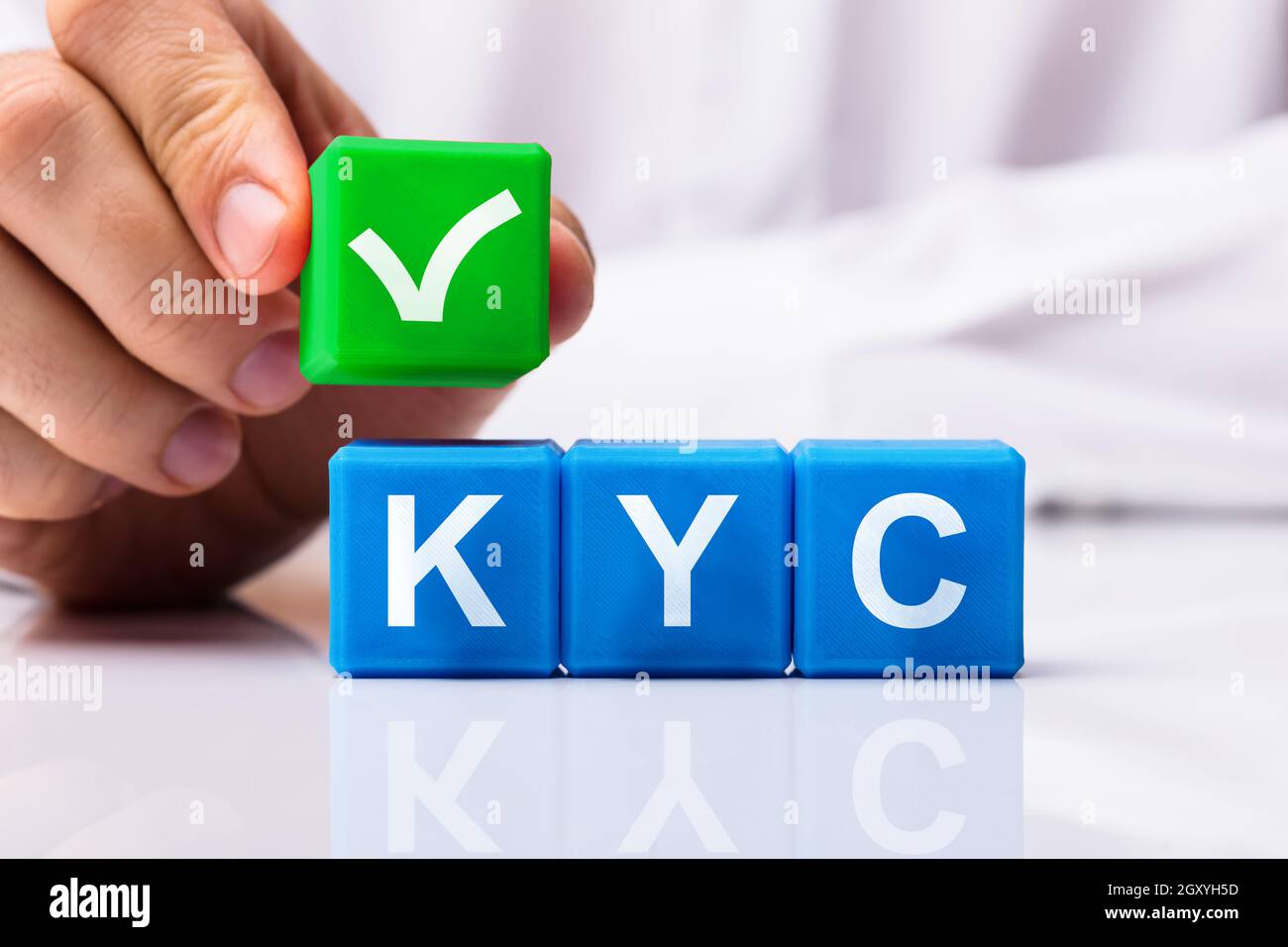 KYC. Know Your Customer. Anti Money Laundering Stock Photo - Alamy