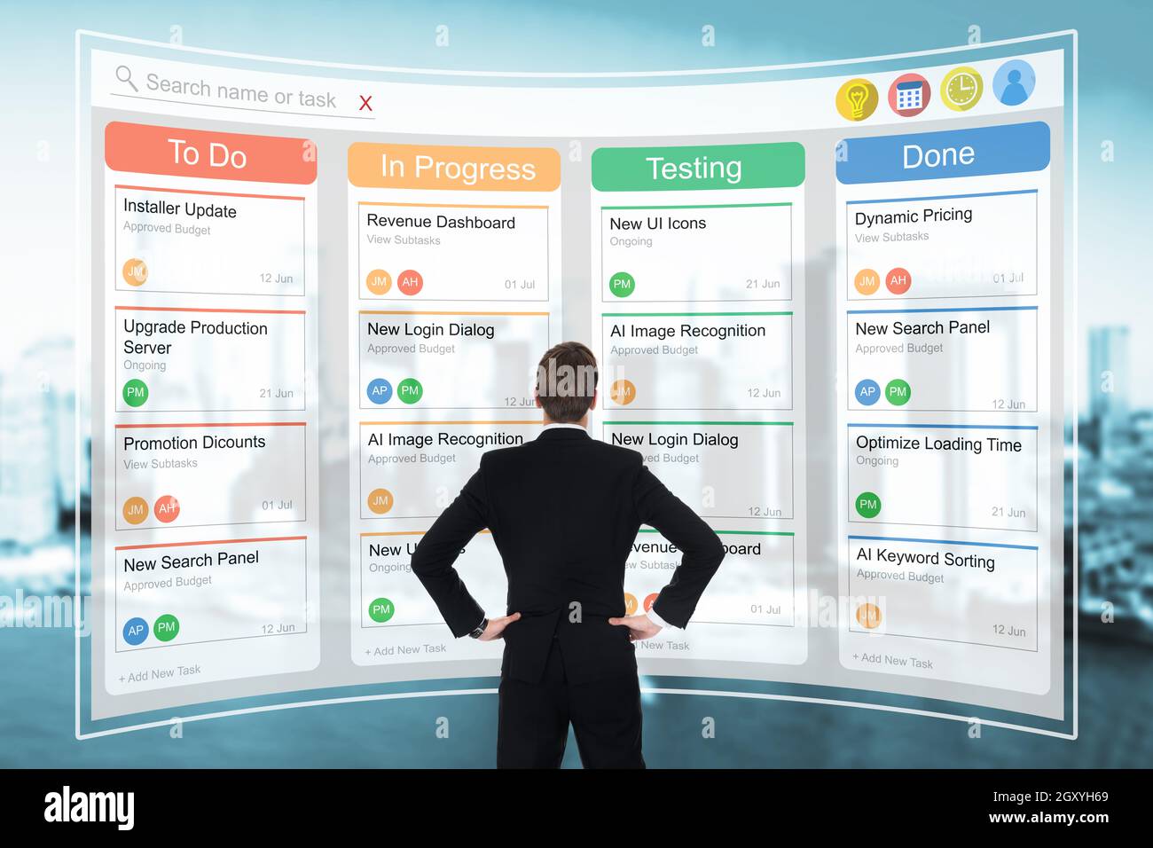 Hybrid scheduling hi-res stock photography and images - Alamy