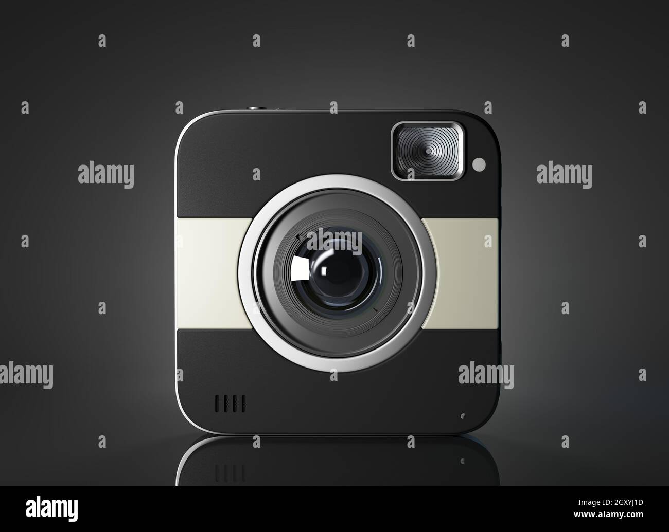 User interface camera. 3d Illsuatration Stock Photo