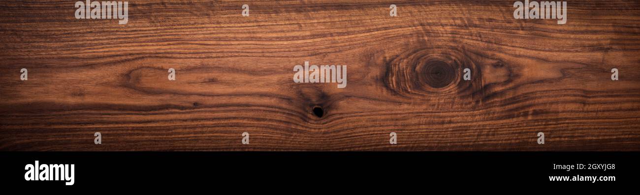 Walnut wood texture. Super long walnut planks texture background.Texture element. Stock Photo