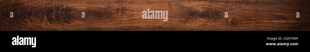 Walnut wood texture. Super long walnut planks texture background.Texture element. Stock Photo