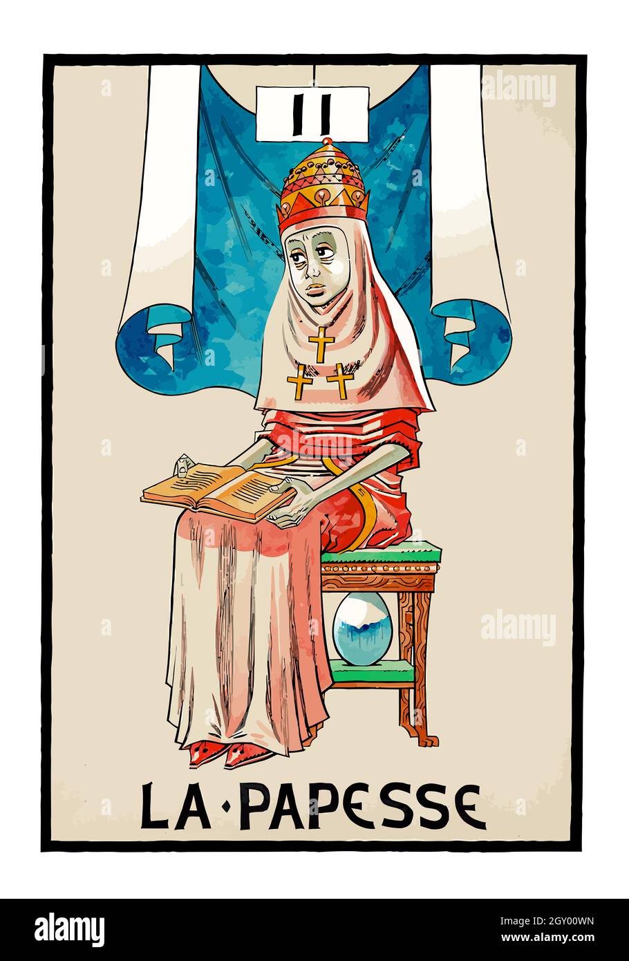 tarot fortune telling card illustration Stock Photo Alamy