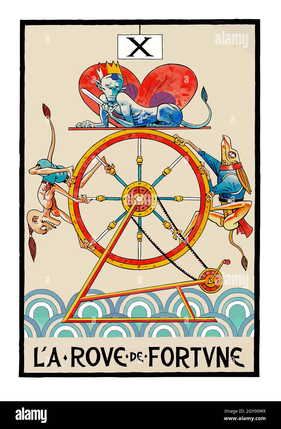 tarot fortune telling card illustration Stock Photo Alamy