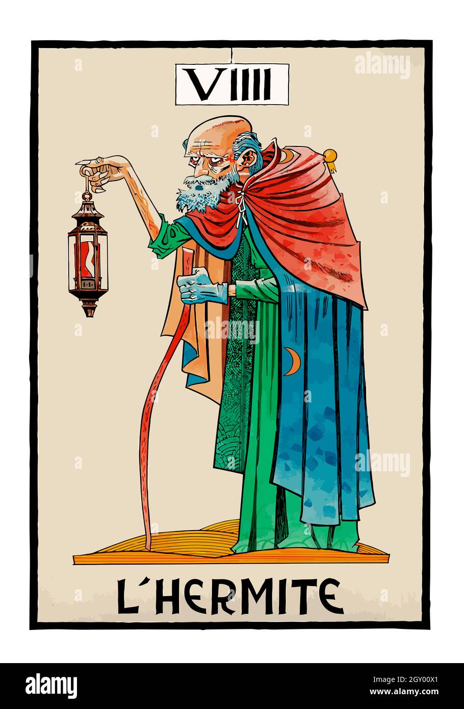 tarot fortune telling card illustration Stock Photo Alamy