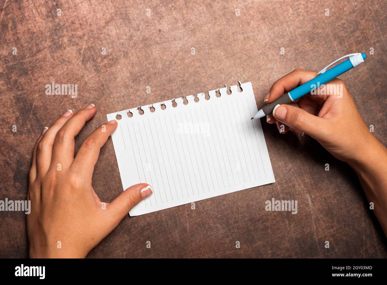 Writing Notes And Important Ideas Brainstorming New Designs Stock Photo ...