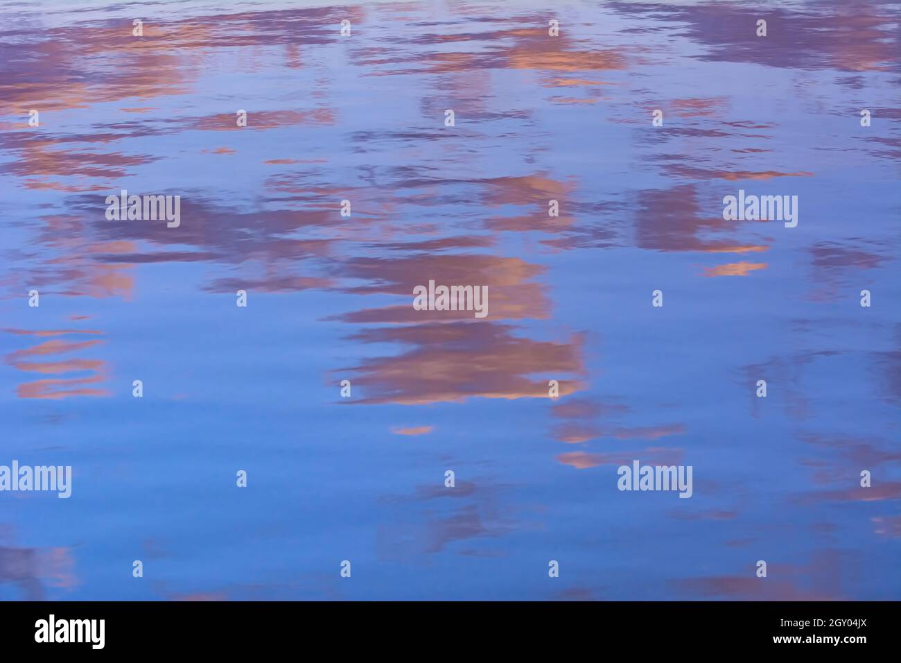 Sky reflection on the water surface Stock Photo - Alamy