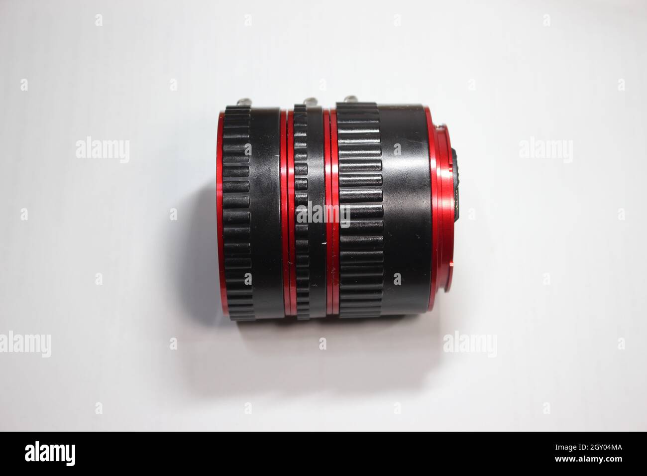 Extension tubes for camera lens to perform macro photography. Extension