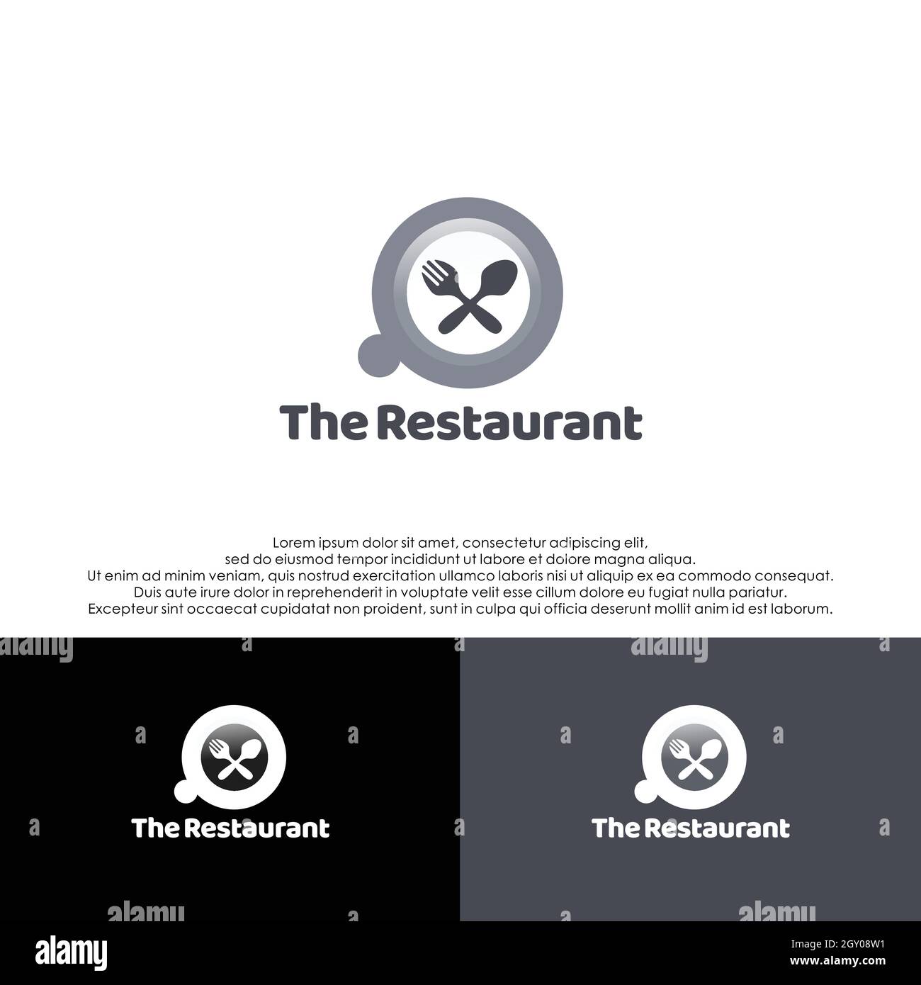 Set of restaurant fork spoon logo design Stock Vector Image & Art Alamy