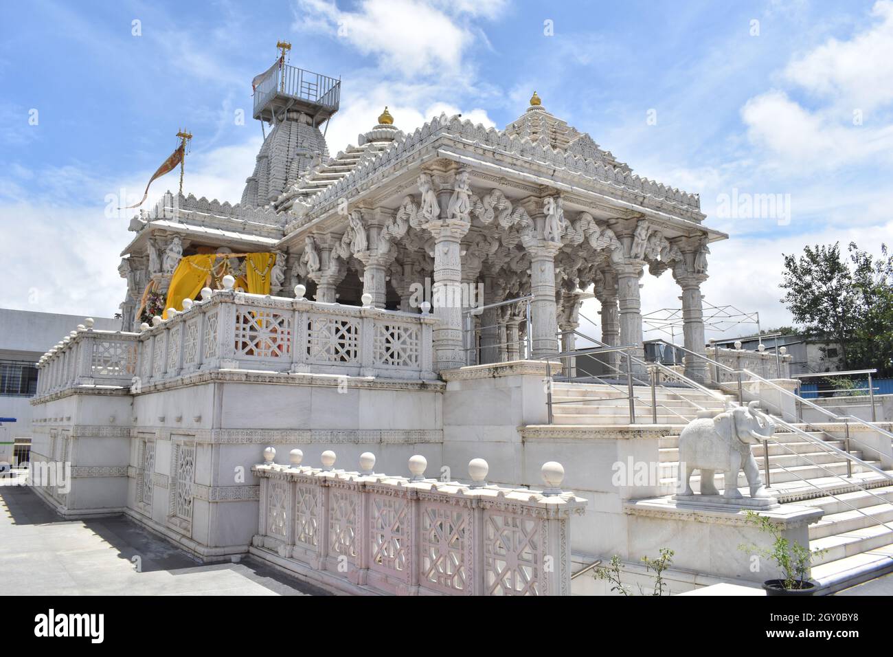Façade, Shree Ashapura Mataji temple in Pune, one of the top Temples in Kondhwa Khurd