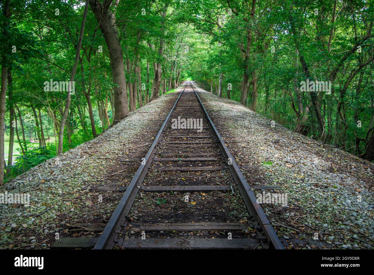 Madison Railroad Incline Cut - Jefferson County -  Indiana Stock Photo