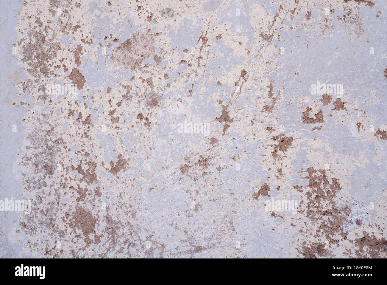 Blue and white Painted old stone wall background. Grunge texture Stock Photo
