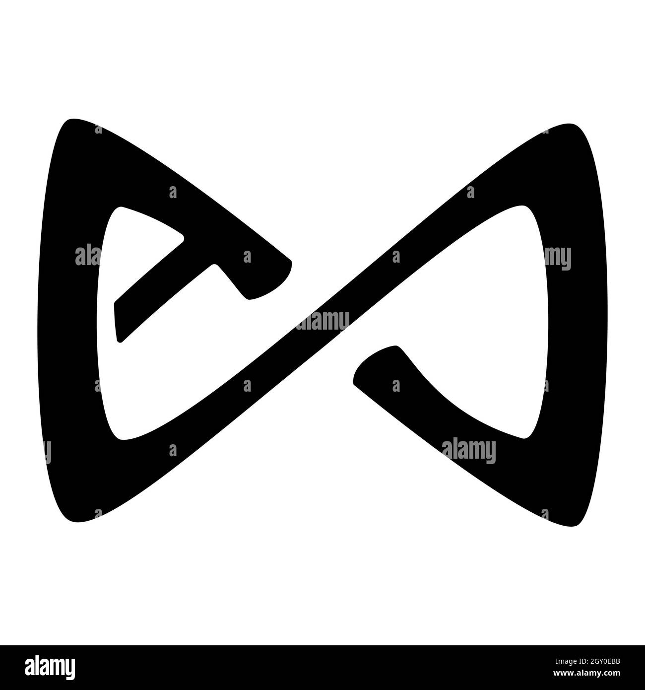 Axie Infinity AXS token symbol cryptocurrency logo, coin icon isolated on  white background. Monochrome vector illustration Stock Photo - Alamy