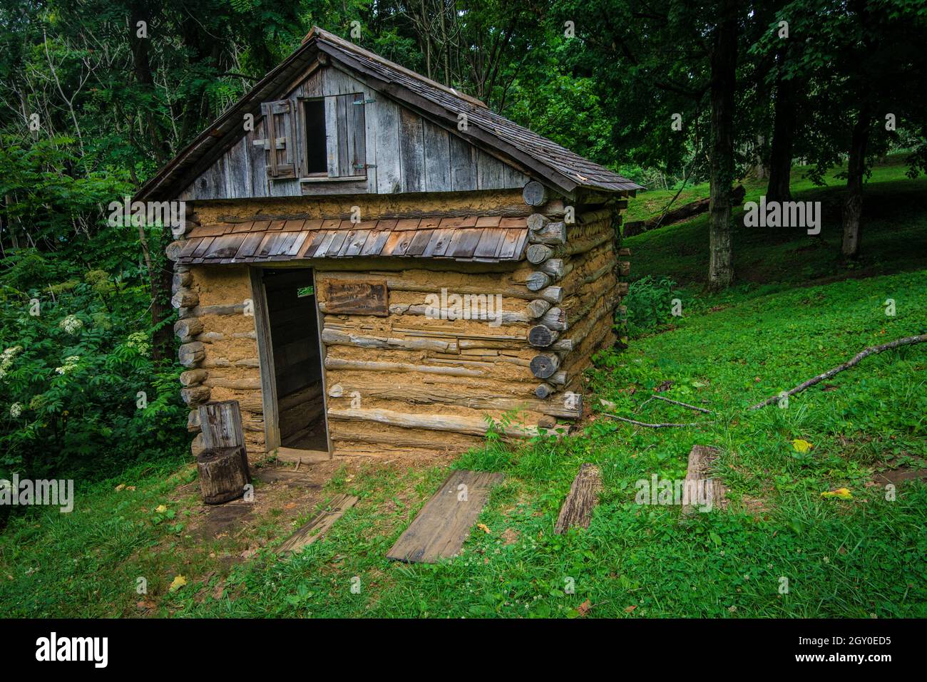 Cabin - Union Fort Duffield - West Point - Kentucky Stock Photo