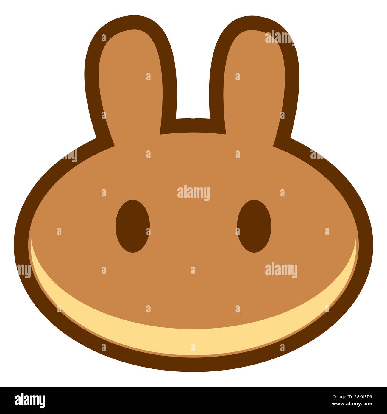 PancakeSwap CAKE token symbol cryptocurrency logo, coin icon isolated on  white background. Vector illustration Stock Photo - Alamy