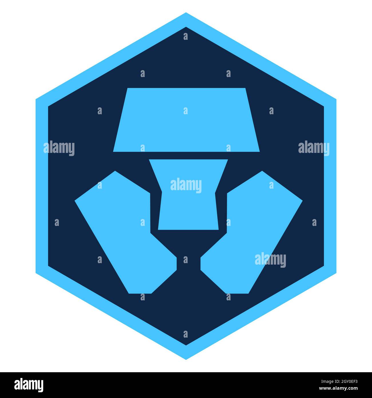 Crypto.com Coin CRO token symbol cryptocurrency logo, coin icon isolated on  white background. Vector illustration Stock Photo - Alamy