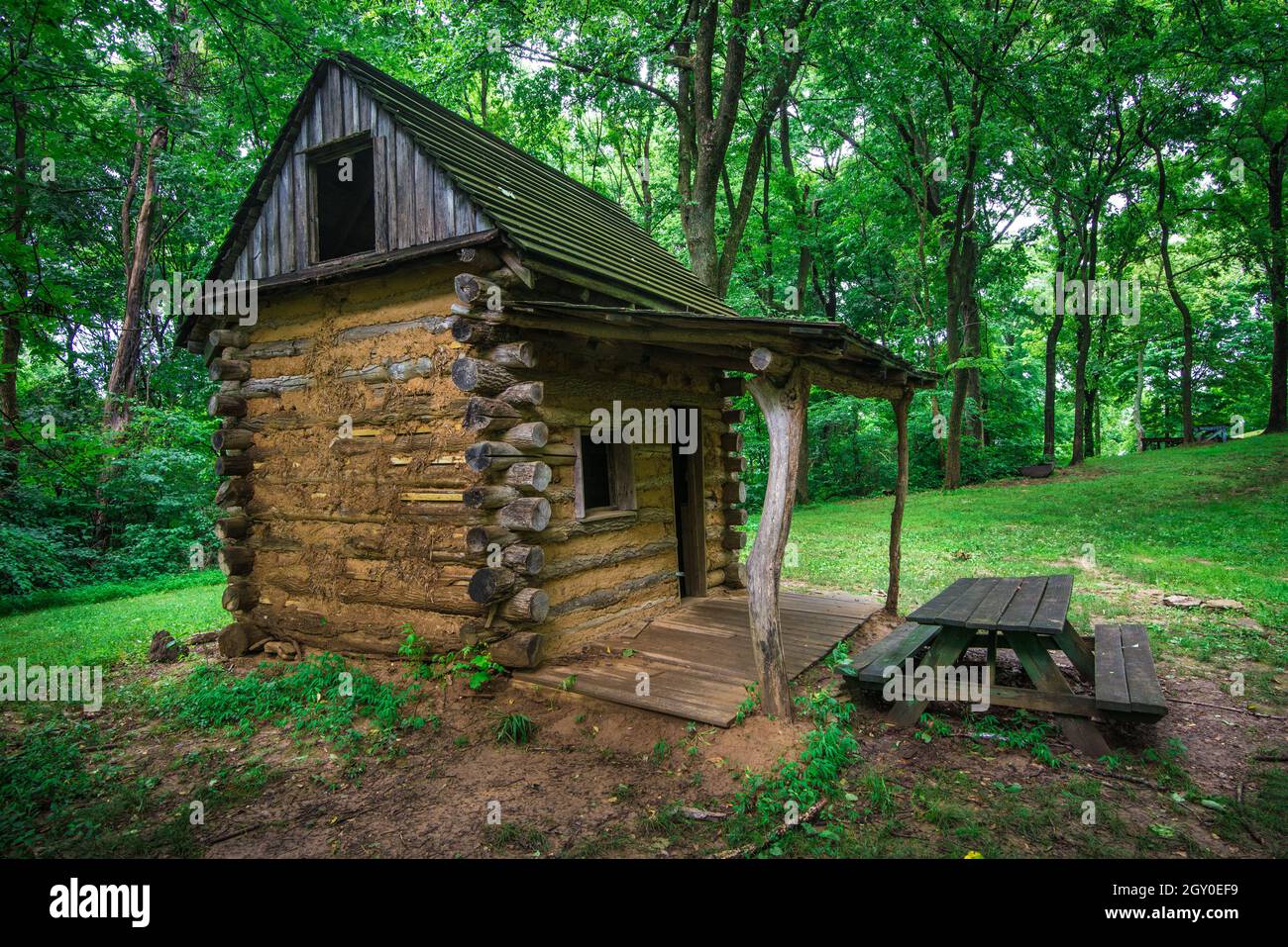 Cabin - Union Fort Duffield - West Point - Kentucky Stock Photo
