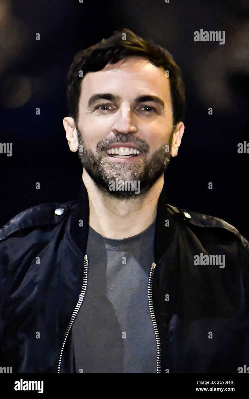 Designer Nicolas Ghesquiere walks the runway during the Louis Vuitton show  as part of the Paris Fashion Week Stock Photo - Alamy