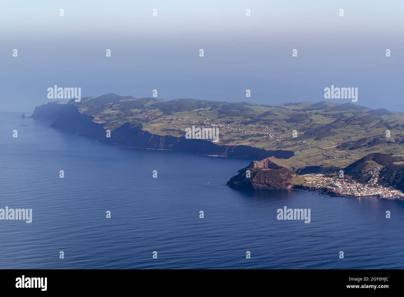 azores terceira island aerial view panorama Stock Photo Alamy