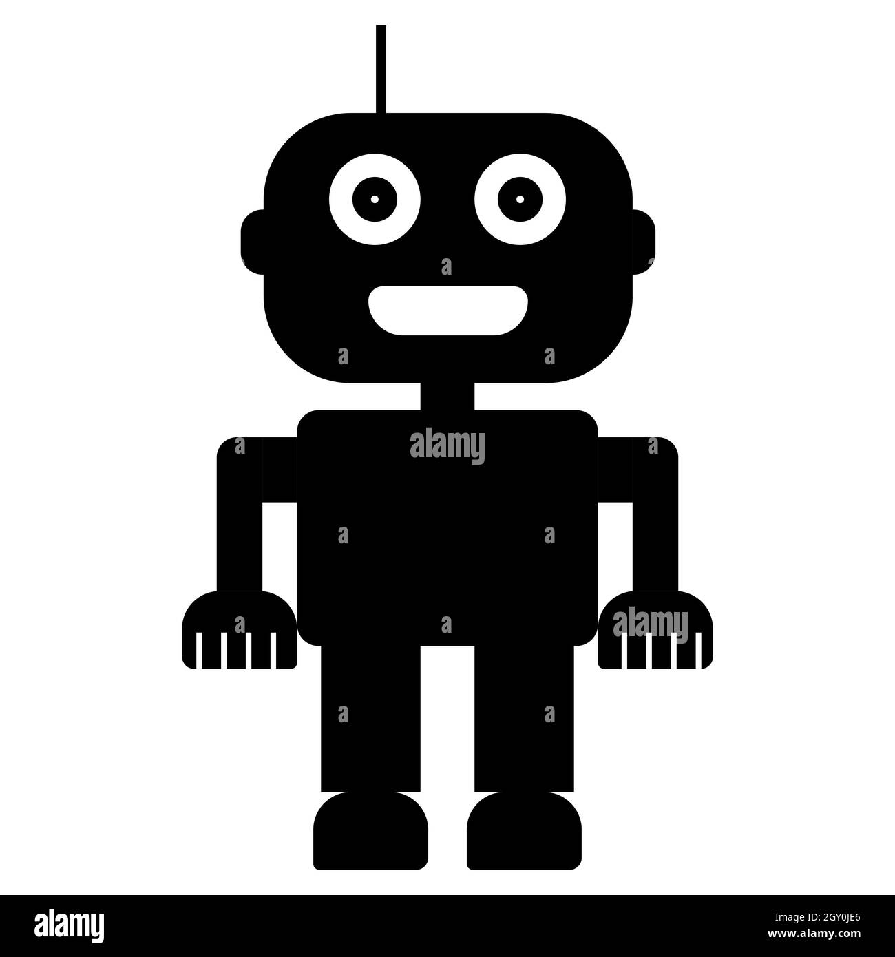 Robot silhouette hi-res stock photography and images - Alamy