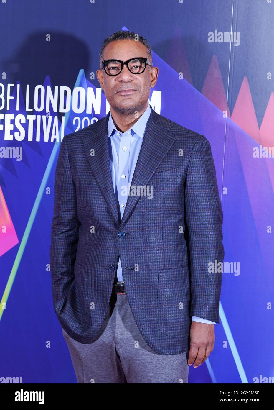 James Lassiter at The Harder They Fall press conference at the Mayfair Hotel in London during the BFI London Film Festival. Picture date: Wednesday October 6, 2021. Stock Photo