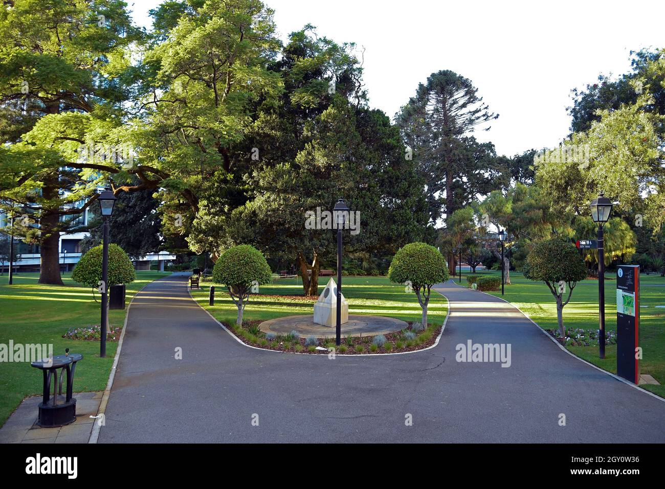 Western Australia, Perth. The Stirling Gardens is the oldest garden in