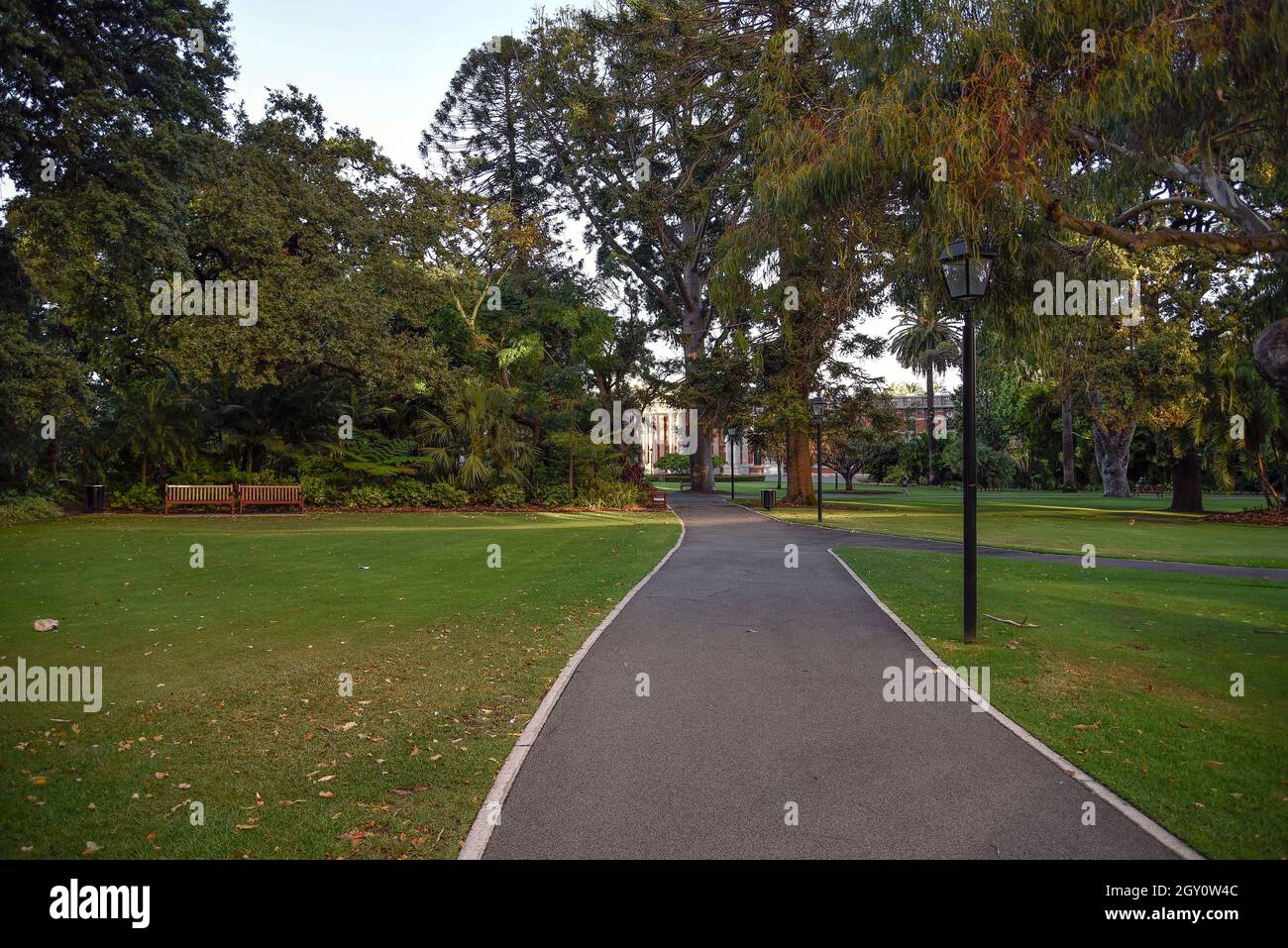 Western Australia, Perth. The Stirling Gardens is the oldest garden in