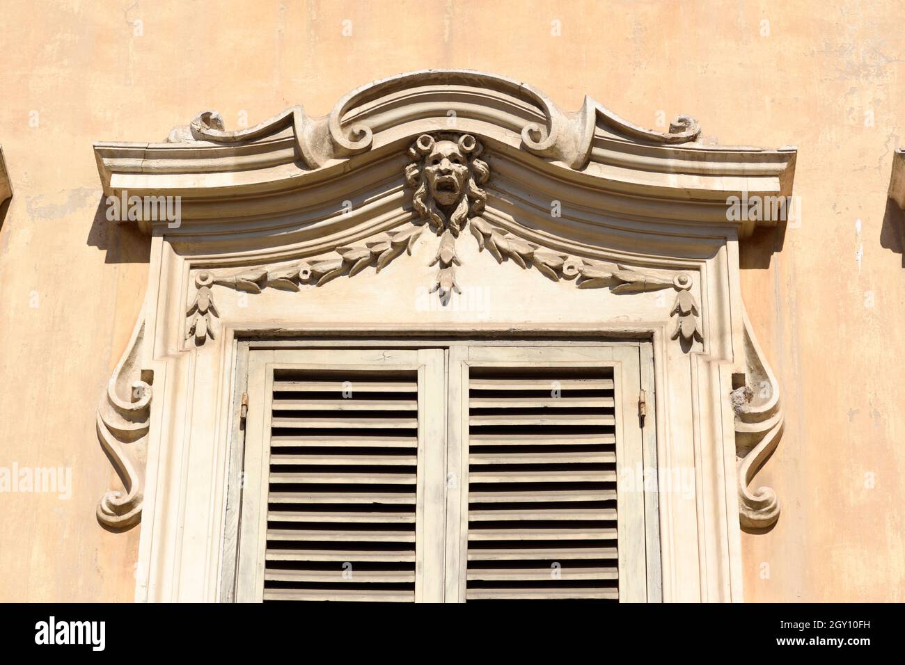 Italy, Rome, Palazzo del Grillo, window Stock Photo