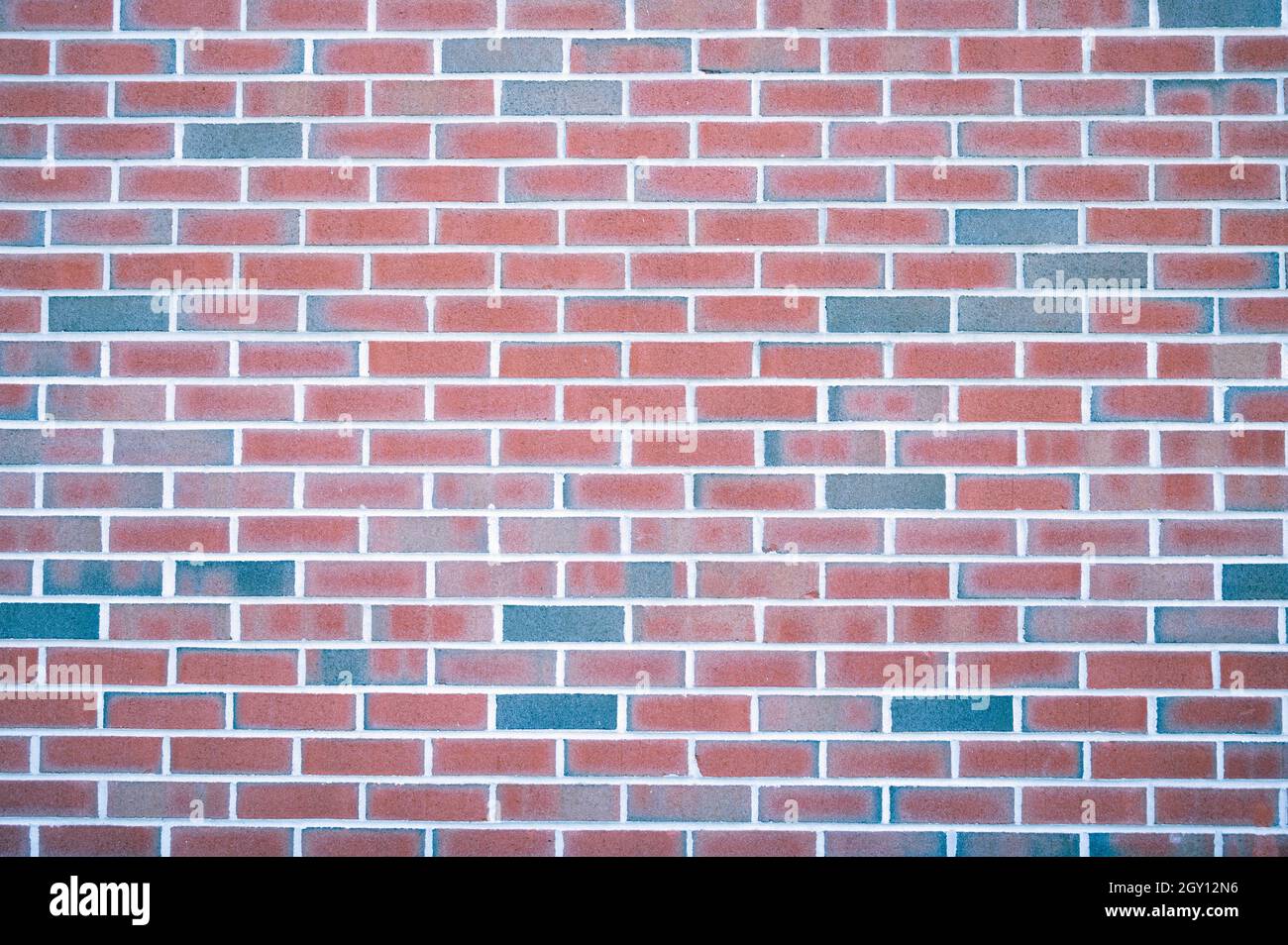 Close-up Seamless old red brick wall texture background. Stock Photo