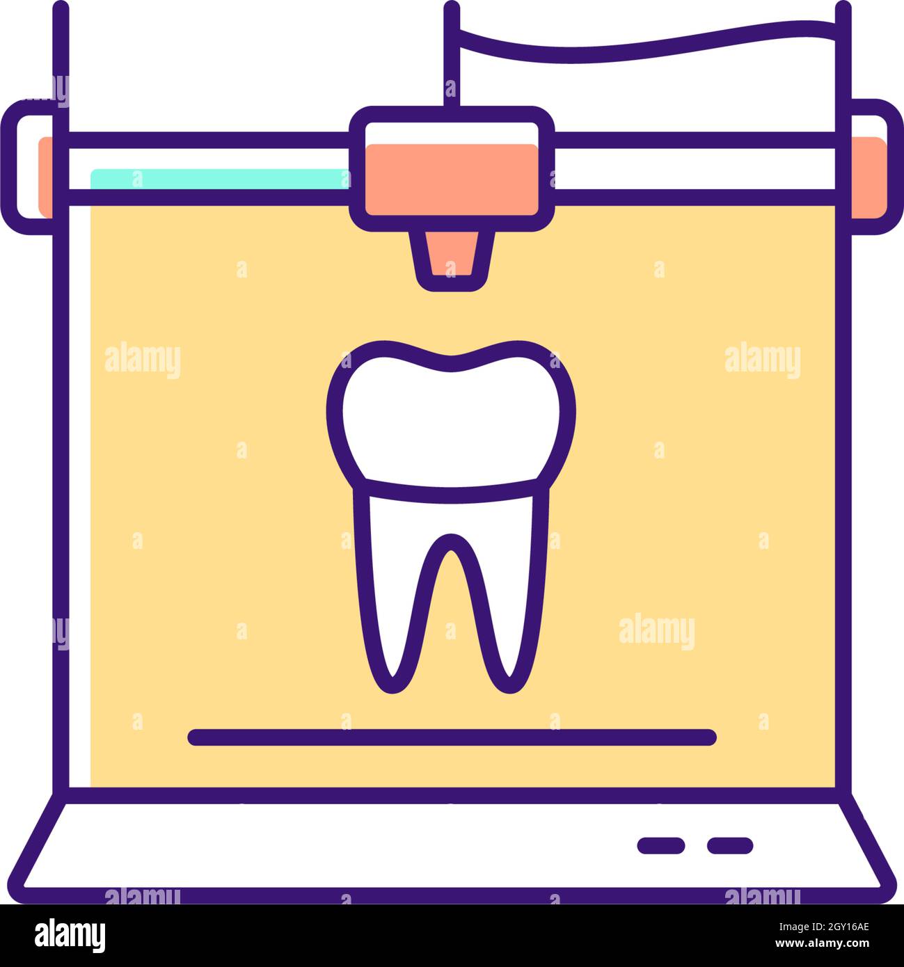 3d printing for dentistry RGB color icon Stock Vector Image & Art - Alamy