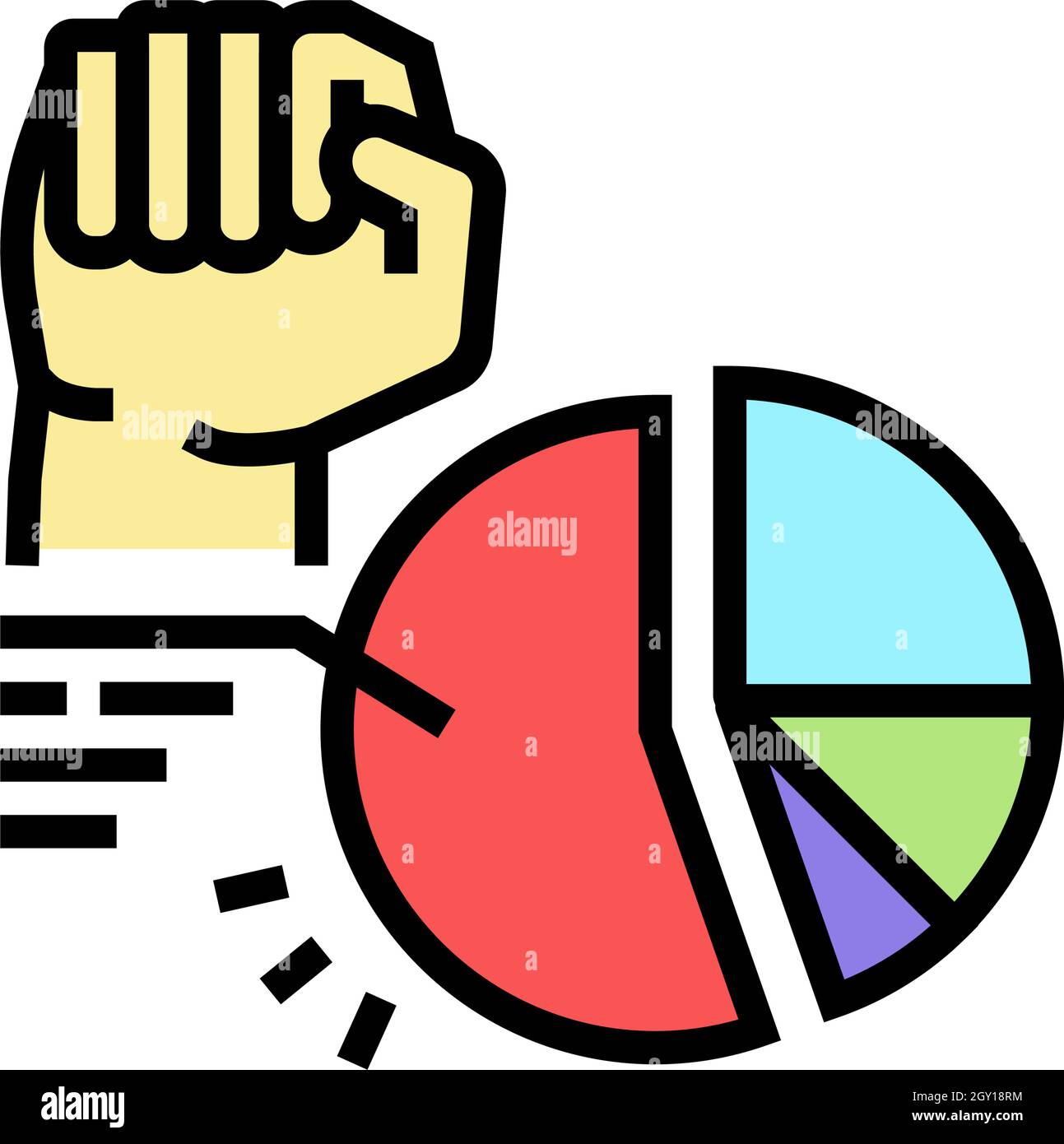 majority rule color icon vector illustration Stock Vector Image & Art ...
