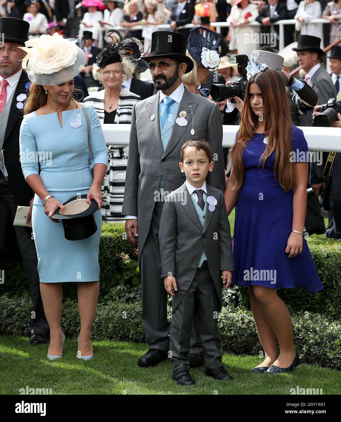 File photo dated 19/6/2018 of Sheikh Mohammed bin Rashid Al Maktoum with wife Princess Haya of