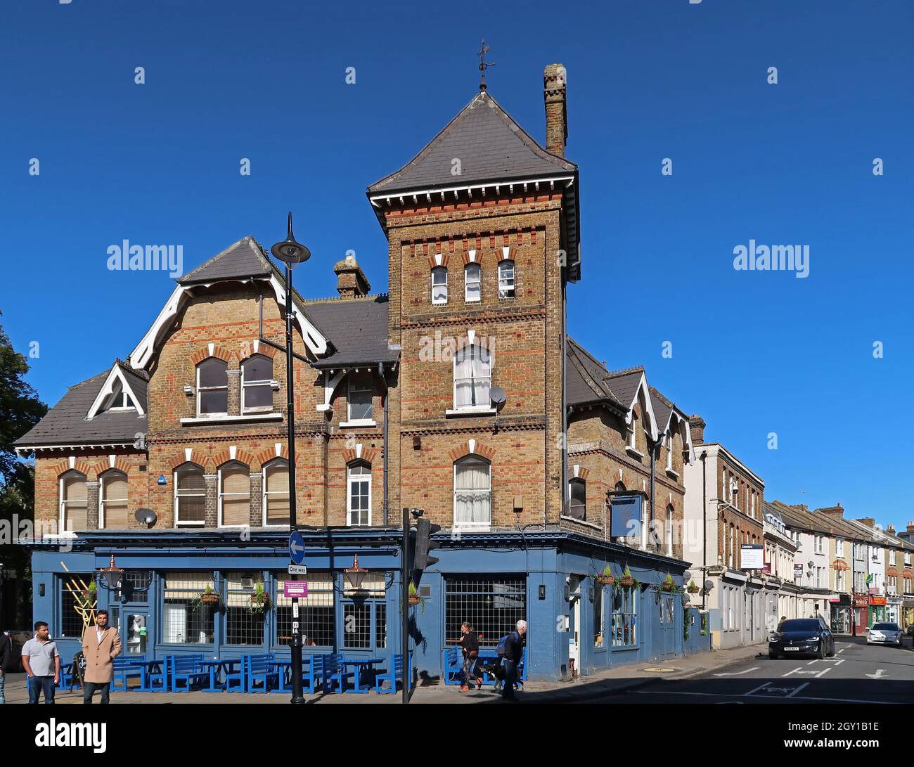 The White Hart pub in Crystal Palace, south London, UK. Corner of Church Road and Westow Street. Stock Photo