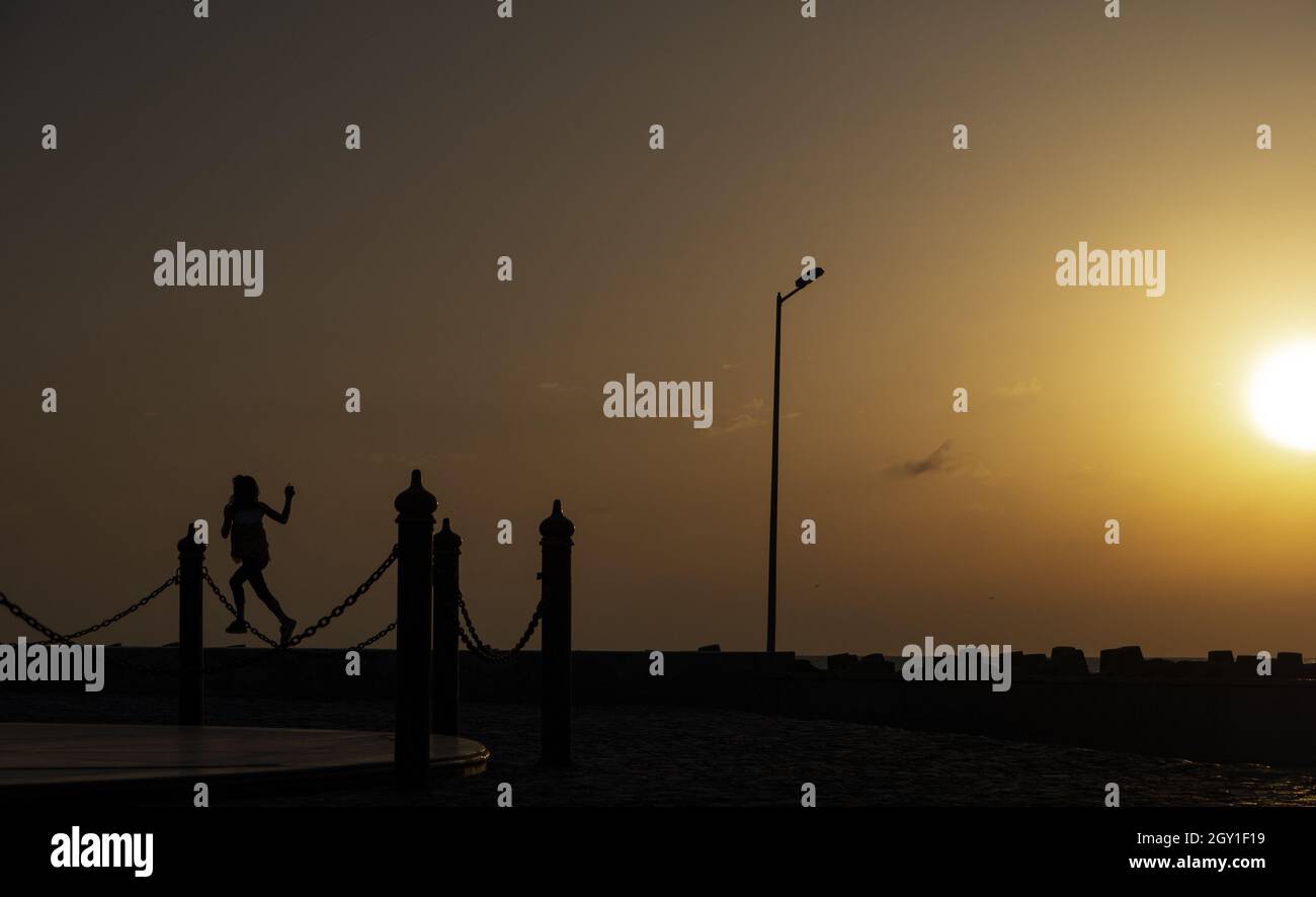 Ras ElBar, Damietta in Egypt during sunset Stock Photo Alamy