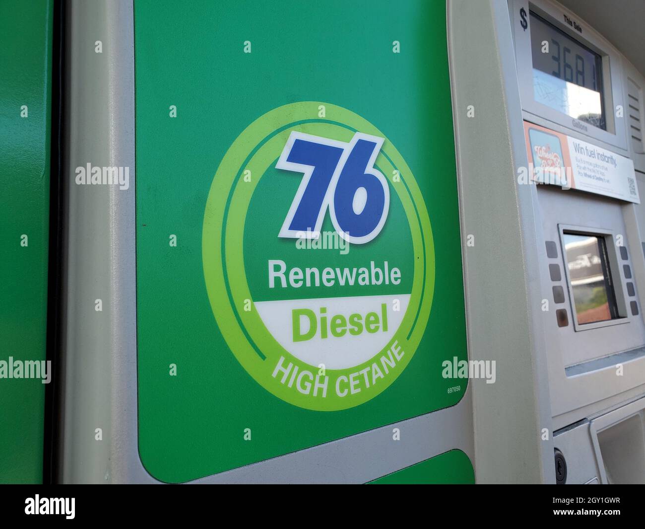 R95 Biomass based renewable diesel fuel, or biodiesel, is sold at a 76