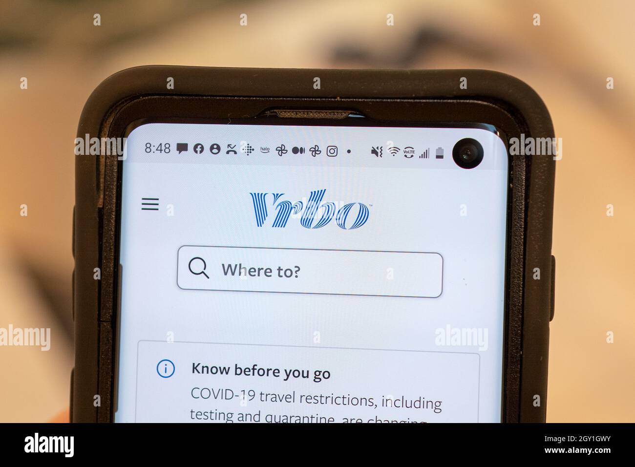 Vrbo app hires stock photography and images Alamy