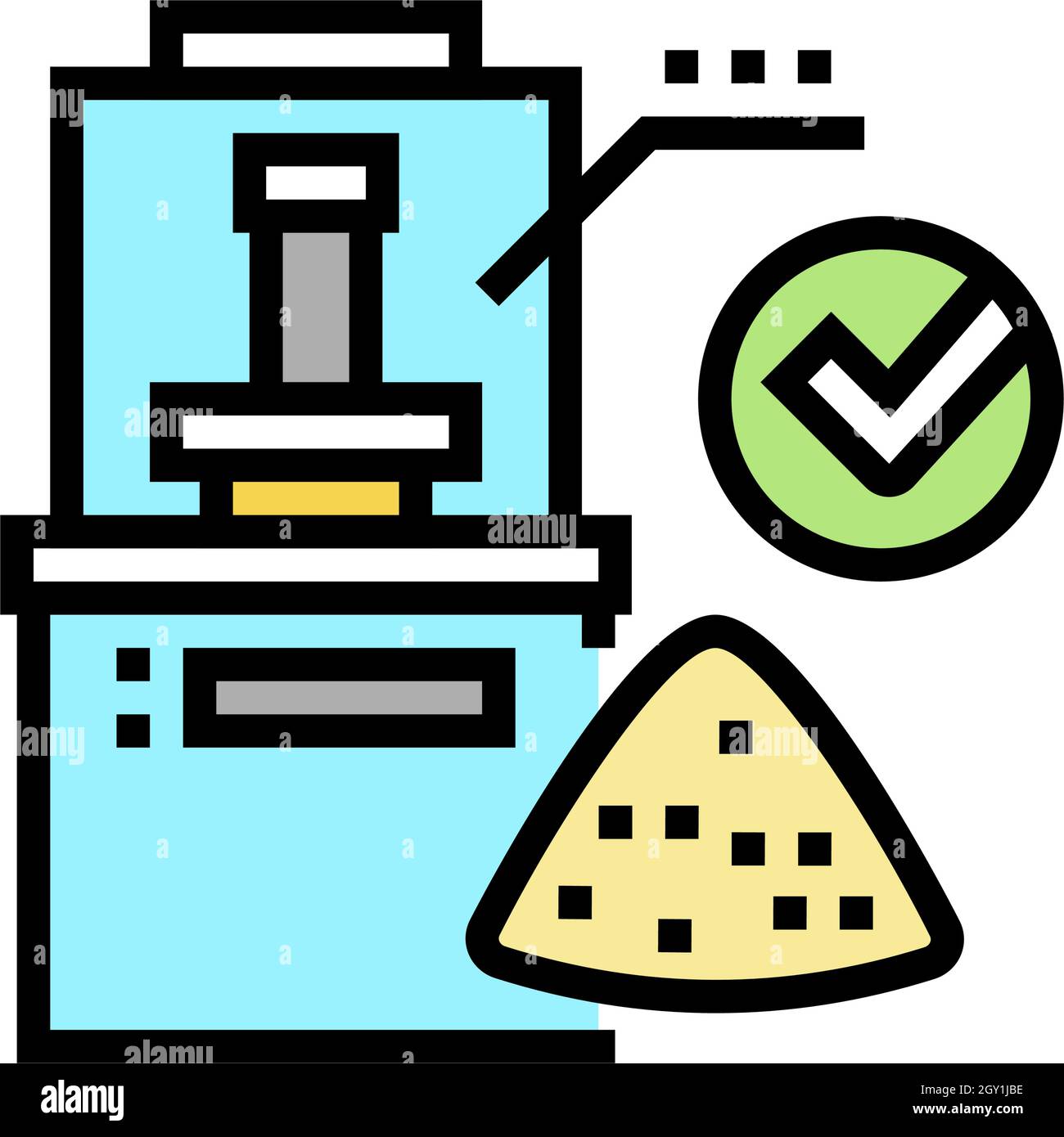 wheat quality assessment color icon vector illustration Stock Vector ...