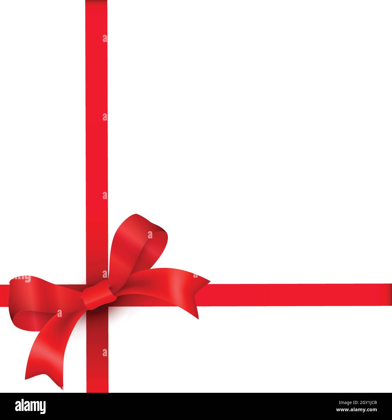 Red Bow Isolated on white Background. Vector illustration Stock Vector ...