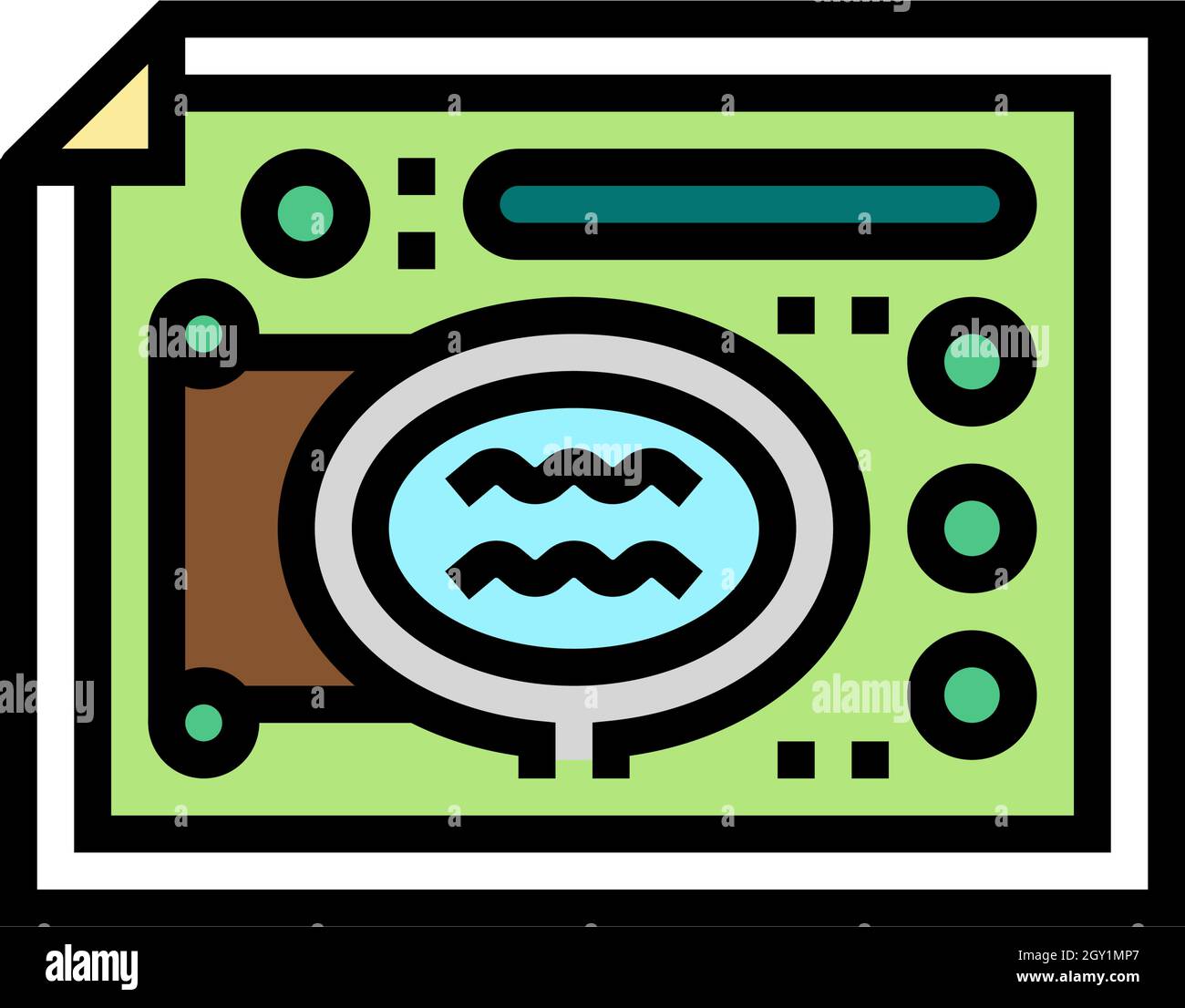 landscape design plan color icon vector illustration Stock Vector Image ...