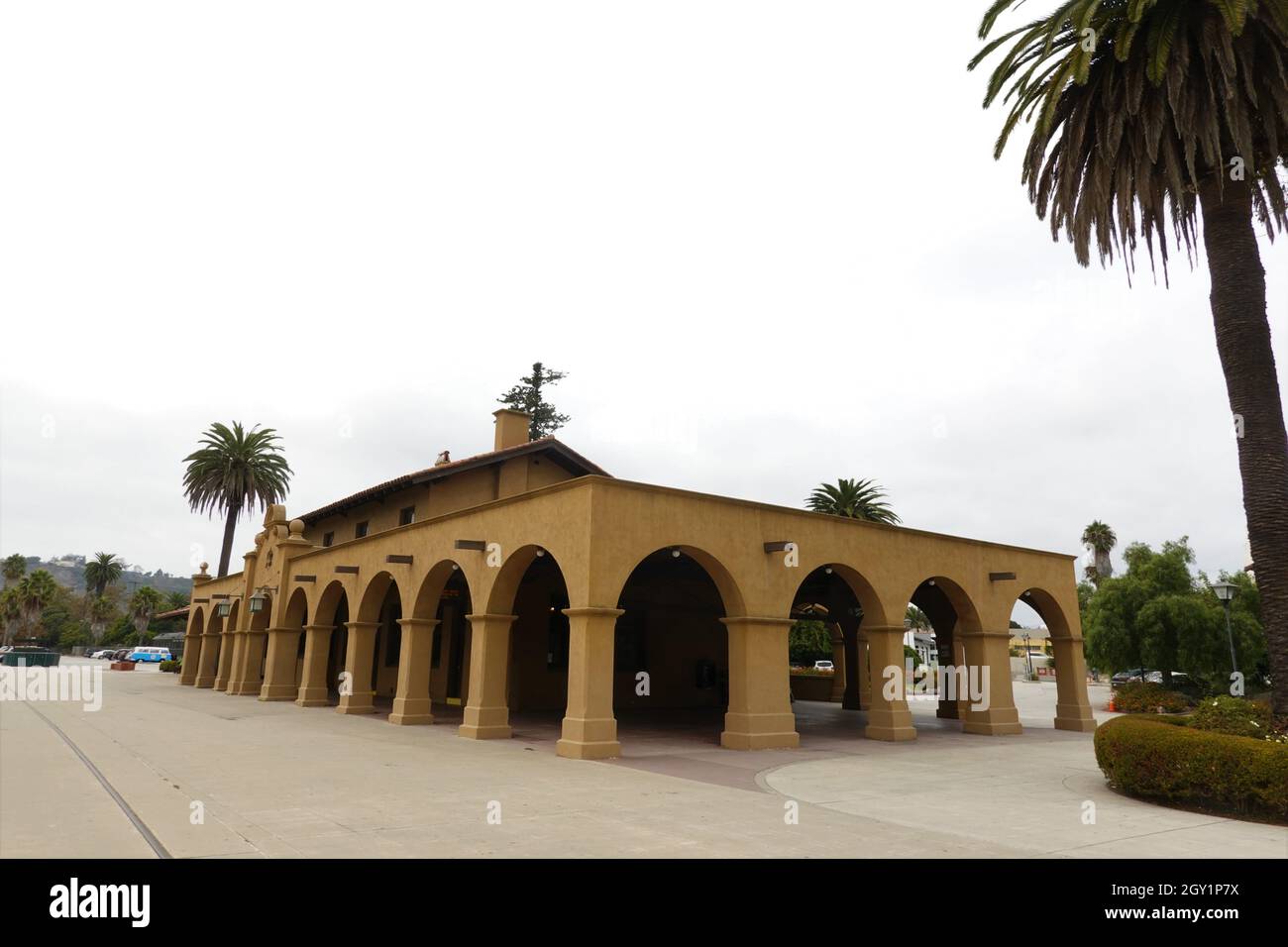 Santa Barbara rail station, California, USA Stock Photo