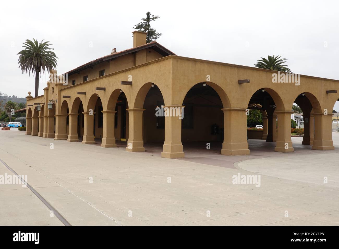 Santa Barbara rail station, California, USA Stock Photo