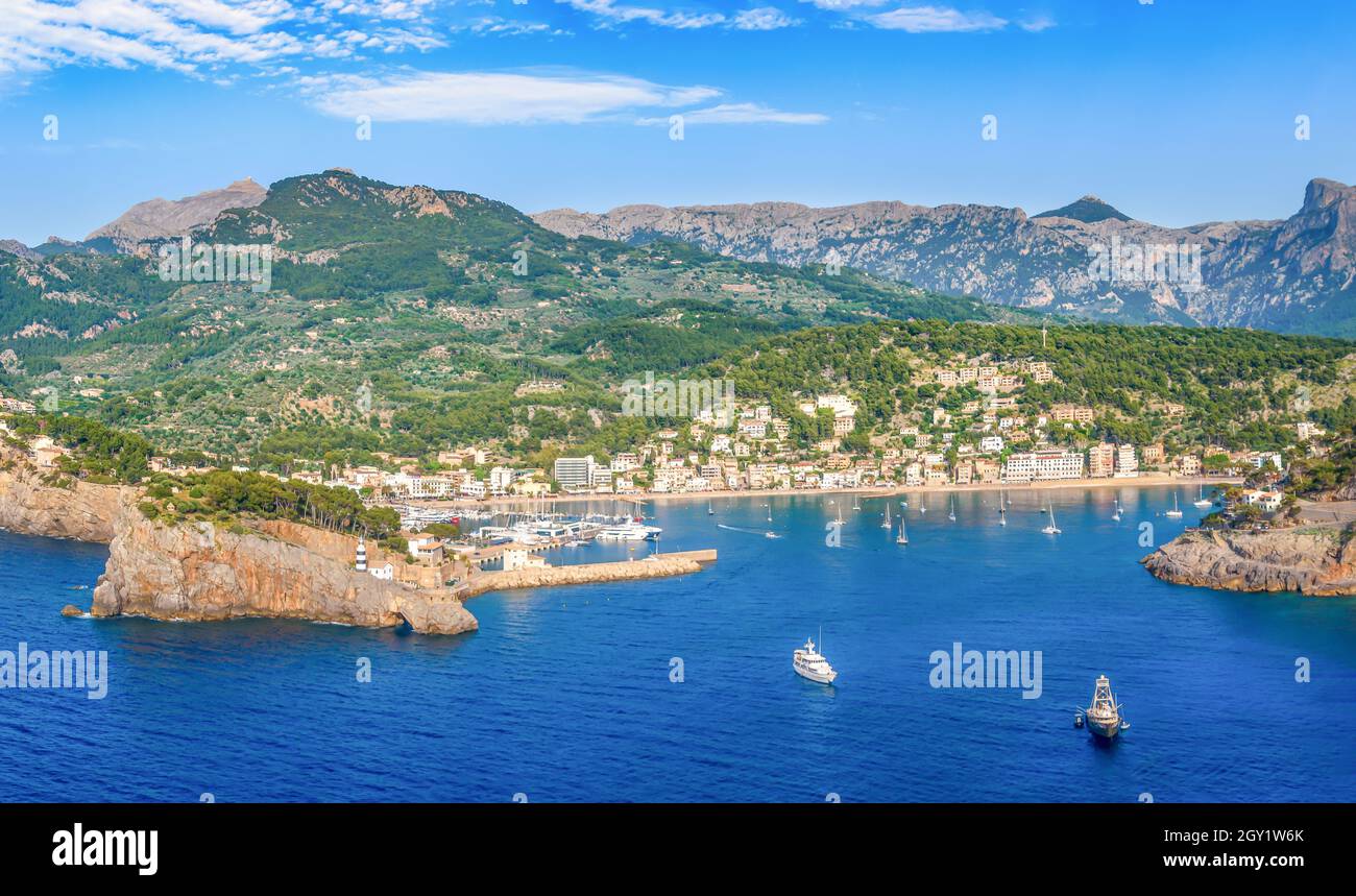 Port de Soller, Mallorca, Spain Stock Photo Alamy