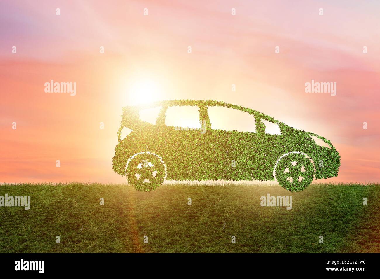 Concept of the ecological electric car Stock Photo Alamy