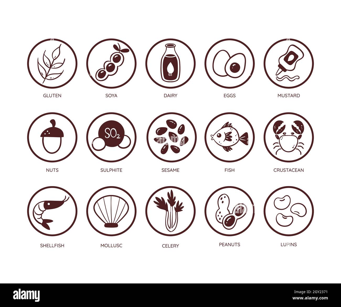 Allergen Symbol Stock Vector Images Alamy