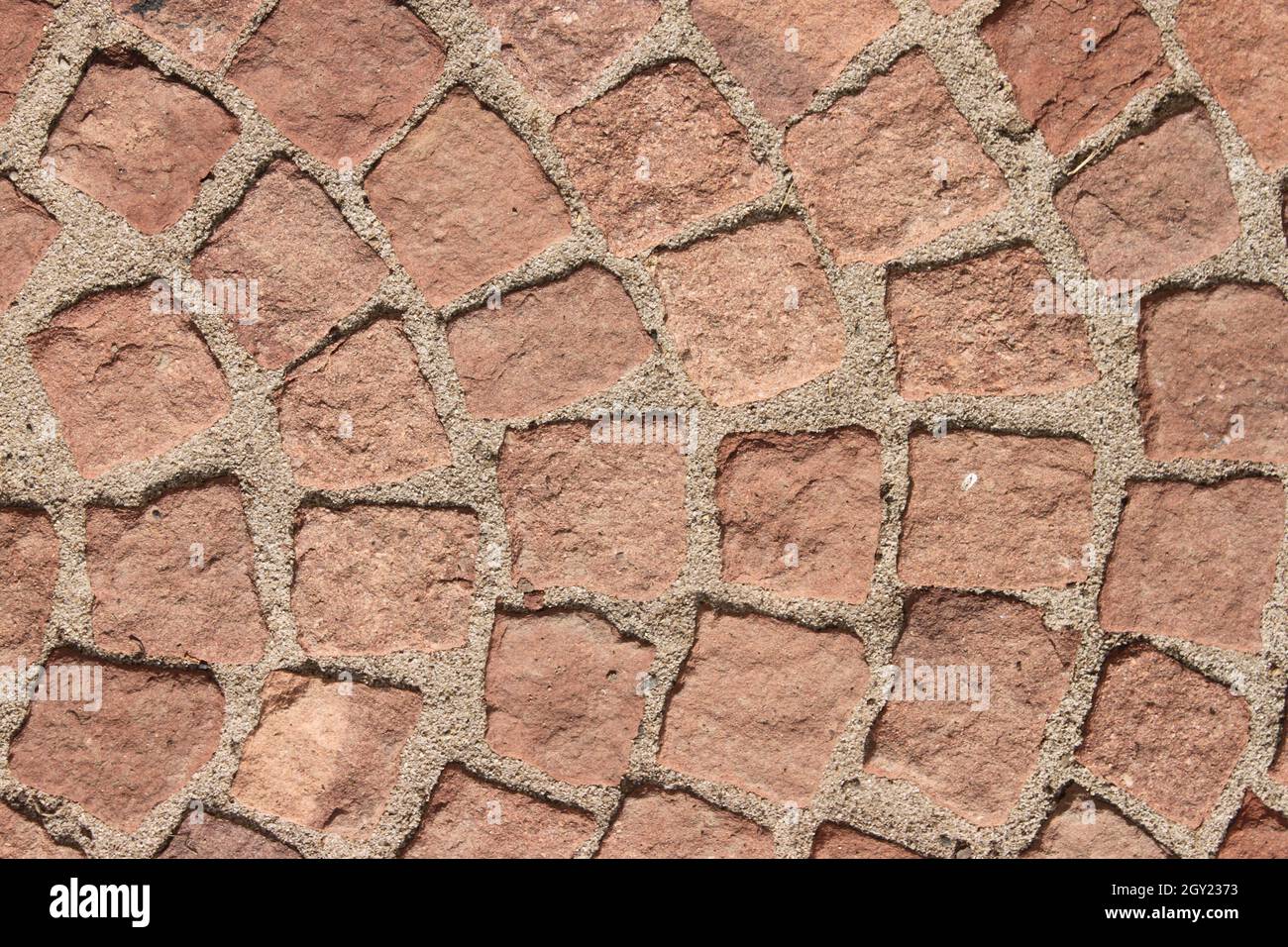 red cobblestone sidewalk Stock Photo - Alamy