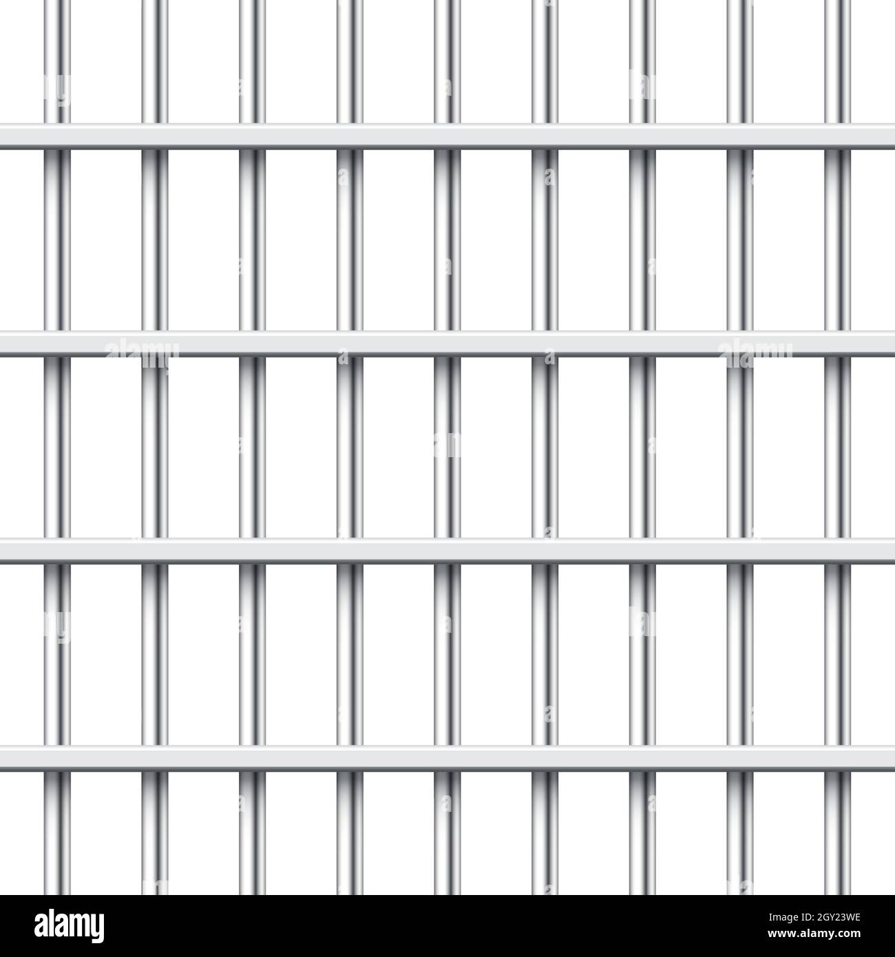 Realistic metal prison bars isolated on white background. Detailed jail  cage, prison iron fence. Criminal background mockup. Creative vector Stock  Vector Image & Art - Alamy