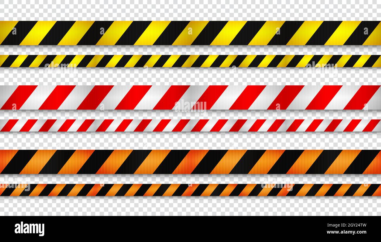 Realistic retractable caution belt. Crowd control strap barrier. Queue