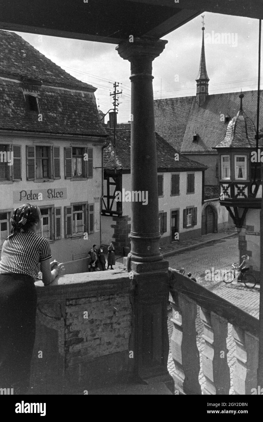 Ein Ausflug nach Deidesheim in der Pfalz, Deutsches Reich 1930er Jahre. An excursion to Deidesheim in the Palatinate; Germany 1930s. Stock Photo