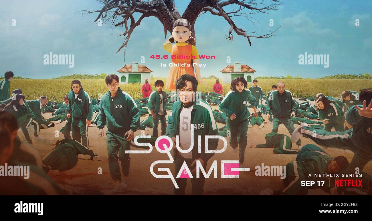 RELEASE DATE: September 17, 2021. TV series TITLE: Squid Game STUDIO:  Netflix DIRECTOR: PLOT: Hundreds of cash-strapped players accept a strange  invitation to compete in children's games. Inside, a tempting prize awaits